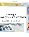 Bài giảng Nguyên lý kế toán: Chương 1 - Đại học Ngân hàng