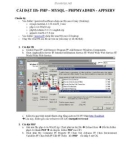 CÀI ĐẶT IIS- PHP – MYSQL – PHPMYADMIN - APPSERV