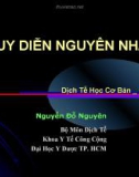 SUY DIỄN NGUYÊN NHÂN - Dịch Tễ Học Cơ Bản