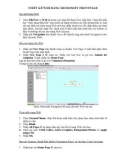 THIẾT KẾ WEB BẰNG MICROSOFT FRONTPAGE