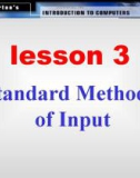 Standard Methods of Input