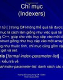 C Sharp và kiến trúc .NET. C Sharp cơ bản- P25