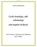 Đề tài Cyclic homology, cdhcohomology and negative K-theory