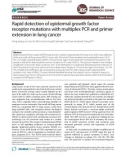 Rapid detection of epidermal growth factor receptor mutations with multiplex PCR and primer extension in lung cancer