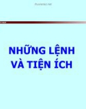 Chương 4: Những Lệnh và tiện ích