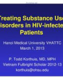 Treating Substance Use Disorders in HIV-infected Patients - Hanoi Medical University