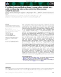 Báo cáo khoa học: Peptides from puriﬁed soybean b-conglycinin inhibit fatty acid synthase by interaction with the thioesterase catalytic domain