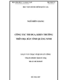 Luận văn thạc sĩ Quản lý công: Công tác thi đua, khen thưởng trên địa bàn tỉnh Quảng Ninh