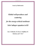 Đề tài  Global well-posedness and scattering for the energy-critical nonlinear Schr¨odinger equation in R3 