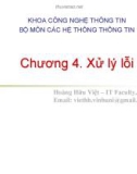 Chương 4. Xử lý lỗi