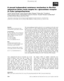 Báo cáo khoa học: A second independent resistance mechanism to Bacillus sphaericus binary toxin targets its a-glucosidase receptor in Culex quinquefasciatus