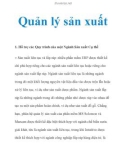 Quản lý sản xuất