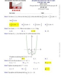Đề thi KS tốt nghiệp THPT môn Toán năm 2020 lần 1 - THCS&THPT Nguyễn Tất Thành