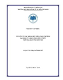 Luận văn Thạc sĩ Kinh tế: Các yếu tố tác động đến việc chọn trường đại học của học sinh lớp 12 THPT trên địa bàn tỉnh Bến Tre