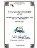 Sáng kiến kinh nghiệm THPT: Vận dụng dạy học STEM trong phần phi kim - Hóa học 10