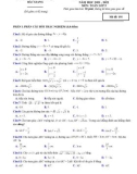 Đề thi học kì 1 môn Toán lớp 9 năm 2021-2022 có đáp án - Sở GD&ĐT Bắc Giang