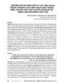 Nghiên cứu sự biến đổi áp lực tĩnh mạch trung tâm đặt qua tĩnh mạch nền trong điều trị sốc sốt xuất huyết Dengue tại Bệnh viện Nhi Đồng Cần Thơ