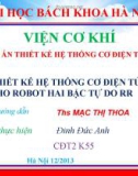 Đồ án thiết kế hệ thống cơ điện tử: Thiết kế hệ thống cơ điện tử cho robot hai bậc tự do RR