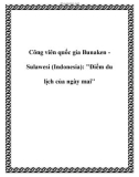 Công viên quốc gia Bunaken Sulawesi (Indonesia): Điểm du lịch của ngày mai