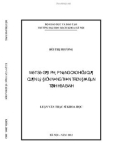 Luận văn Thạc sĩ Kỹ thuật: Một số giải pháp nâng cao hiệu quả quản lý điện nông thôn trên địa bàn tỉnh Hòa Bình