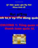 Bài giảng Thanh toán và tín dụng quốc tế