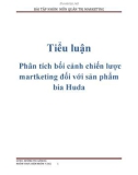 Tiểu luận: Phân tích bối cảnh chiến lược martketing đối với sản phẩm bia Huda