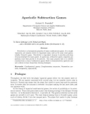 Báo cáo toán học: Aperiodic Subtraction Games