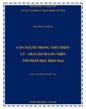 Luận văn Thạc sĩ Ngữ văn: Con người trong thơ thiền Lý   Trần dưới góc nhìn thi pháp học hiện đại