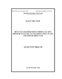 Luận văn Thạc sĩ: Đề xuất giải pháp hoàn thiện các quy trình quản lý dự án tại Tổng Công ty 319 - Chi nhánh Miền Nam