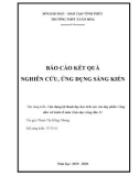 Sáng kiến kinh nghiệm THPT: Vận dụng kỹ thuật dạy học tích cực vào dạy phần Công dân với kinh tế môn Giáo dục công dân 11