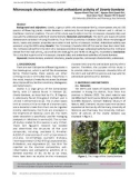 Microscopic characteristics and antioxidant activity of Uvaria boniana