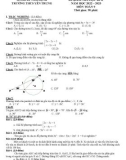 Đề thi học kì 2 môn Toán lớp 9 năm 2022-2023 có đáp án - Trường THCS Yên Trung