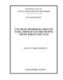 Luận văn Thạc sĩ Kinh tế: Ứng dụng mô hình ba nhân tố Fama-French vào thị trường chứng khoán Việt Nam