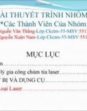 Đề tài: Phương pháp gia công bằng chùm tia laser