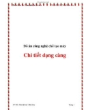 Đồ án công nghệ chế tạo máy: Chi tiết dạng càng