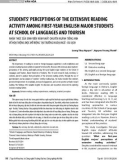 Students’ perceptions of the extensive reading activity among first-year English major students at the School of Languages and Tourism