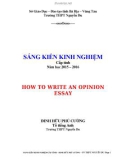 SKKN: How to write an opinion essay