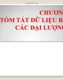 CHƯƠNG IV TÓM TẮT DỮ LIỆU BẰNG CÁC ĐẠI LƯỢNG SỐ