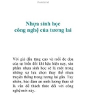 Nhựa sinh học công nghệ của tương lai