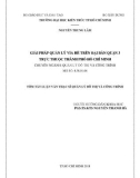 Tóm tắt Luận văn Thạc sĩ Quản lý đô thị và công trình: Giải pháp quản lý vỉa hè trên địa bàn Quận 3 trực thuộc thành phố Hồ Chí Minh