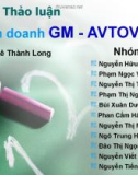 Tiểu luận:Liên doanh GM- AVTOVAZ