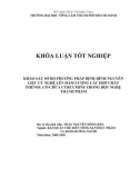 Luận văn tốt nghiệp Khảo sát định hình nghệ nguyên liệu lên hàm lượng các hợp chất phenol có chứa curcumine trong hàm lượng bột nghệ thành phẩm