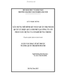 Luận văn Thạc sĩ Kỹ thuật: Xây dựng mô hình kế toán quản trị nhằm quản lý hiệu quả chi phí tại Công ty cổ phần xây dựng và cơ khí Hưng Thịnh