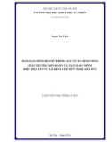 Luận văn Thạc sĩ Khoa học: Đánh giá nồng độ cồn trong máu ở các bệnh nhân chấn thương sọ não do tai nạn giao thông điều trị cấp cứu tại bệnh viện Hữu nghị Việt Đức