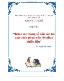 ĐỀ TÀI'Khảo sát thông số đầu vào tới quá trình phun của vòi phun nhiên liệu'