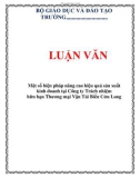 LUẬN VĂN: Một số biện pháp nâng cao hiệu quả sản xuất kinh doanh tại Công ty Trách nhiệm hữu hạn Thương mại Vận Tải Biển Cửu Long