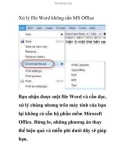 Xử lý file Word không cần MS Office