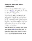 Phương pháp sử dụng phím tắt trong Command Prompt