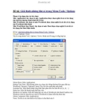 Giải thích những thứ có trong Menu Tools / Options