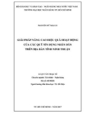 Luận văn Thạc sĩ Tài chính ngân hàng: Nâng cao hiệu quả hoạt động của các Quỹ tín dụng nhân dân trên địa bàn tỉnh Ninh Thuận